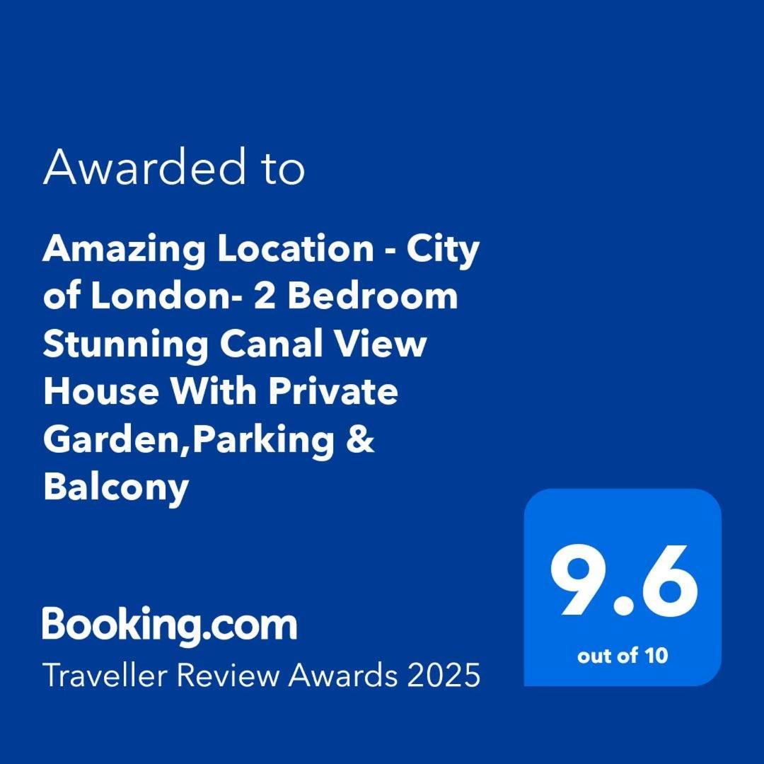 Amazing Location - City Of London- 2 Bedroom Stunning Canal View House With Private Garden,Parking & Balcony Dış mekan fotoğraf